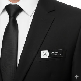 Add Logo | Modern Simple Elegant Magnet Title Namenschild