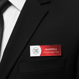 Add Logo | Modern Simple Elegant Magnet Title Namenschild