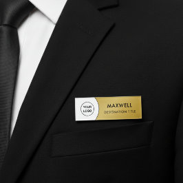 Add Logo | Modern Simple Elegant Magnet Title Namenschild