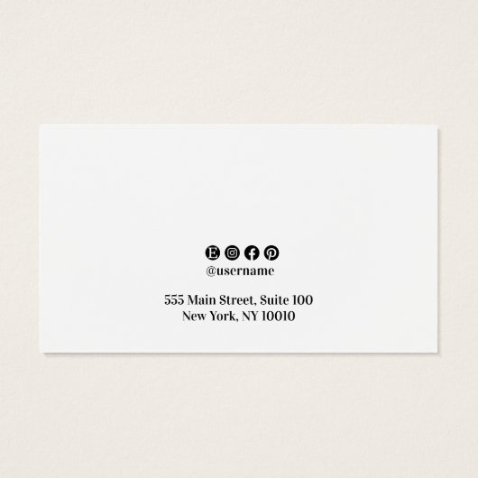 Add Logo Plain White Earring Display (Rückseite)