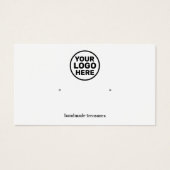 Add Logo Plain White Earring Display (Vorderseite)