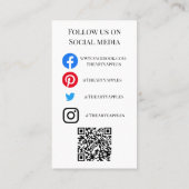 ADD LOGO Schmuck CARE CARDS Kleinunternehmen Verei Visitenkarte (Rückseite)