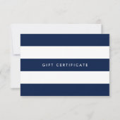 Add Logo Stripes & Custom Color Gift Certificate (Vorderseite)