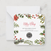 Add-Logos Weihnachtsfeiertage für Unternehmen Mitteilungskarte (Vorderseite)