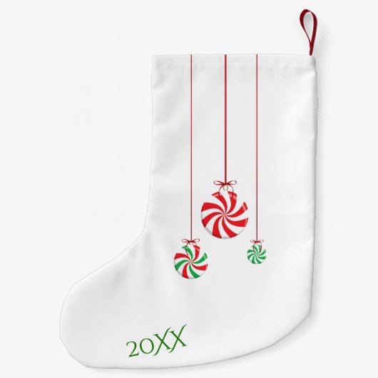 ADD NAME - Adorable Sheep Fleece Navidad Kleiner Weihnachtsstrumpf (Rückseite)