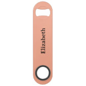 Add name black and peach speed flaschenöffner (Vorderseite)