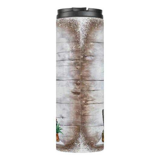 Add Name, Crazy Book Lady, Bookshelf Chair  Thermosbecher (Rückseite)