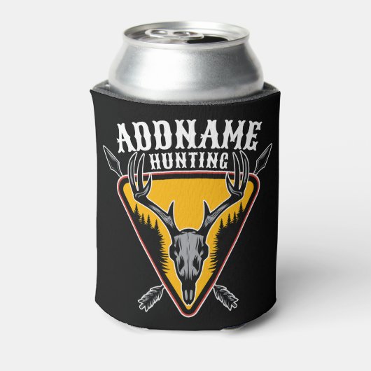 ADD NAME Junter Elk Skull Big Antlers Hirsche Jagd Dosenkühler (Kanne Rückseite)
