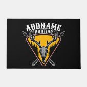 ADD NAME Junter Elk Skull Big Antlers Hirsche Jagd Fußmatte (Vorderseite)