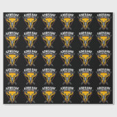 ADD NAME Junter Elk Skull Big Antlers Hirsche Jagd Geschenkpapier (Flach)