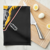 ADD NAME Junter Elk Skull Big Antlers Hirsche Jagd Geschirrtuch (Viertel Falte)