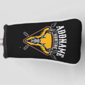 ADD NAME Junter Elk Skull Big Antlers Hirsche Jagd Golf Headcover (Vorderseite)