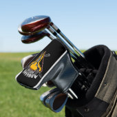ADD NAME Junter Elk Skull Big Antlers Hirsche Jagd Golf Headcover (In Situ)