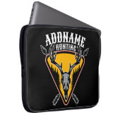 ADD NAME Junter Elk Skull Big Antlers Hirsche Jagd Laptopschutzhülle (Vorne Rechts)