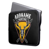 ADD NAME Junter Elk Skull Big Antlers Hirsche Jagd Laptopschutzhülle (Vorderseite Links)
