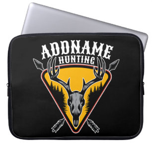 ADD NAME Junter Elk Skull Big Antlers Hirsche Jagd Laptopschutzhülle