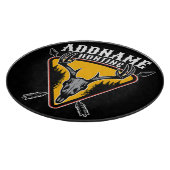 ADD NAME Junter Elk Skull Big Antlers Hirsche Jagd Schneidebrett (Ecke)