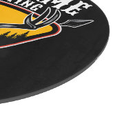 ADD NAME Junter Elk Skull Big Antlers Hirsche Jagd Schneidebrett (Ecke)