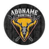 ADD NAME Junter Elk Skull Big Antlers Hirsche Jagd Schneidebrett (Vorderseite)
