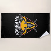 ADD NAME Junter Elk Skull Big Antlers Hirsche Jagd Strandtuch (Vorderseite)