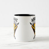 ADD NAME Junter Elk Skull Big Antlers Hirsche Jagd Zweifarbige Tasse (Mittel)