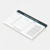 Add Name Project Milestones Tracker Sticky Notes Post-it Klebezettel (angewinkelt)