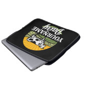 ADD NAME Sunset Dairy Farm Grazing Holstein Kuh Laptopschutzhülle (Vorne Knopf)