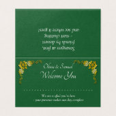 Add Name - Table Place Card - with Messages  (Außenseite Aufgefaltet)