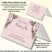 Add Name - Table Place Card - with Messages