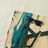 Add Name Text Desert Island Book Club Strandtuch (Beispiel)