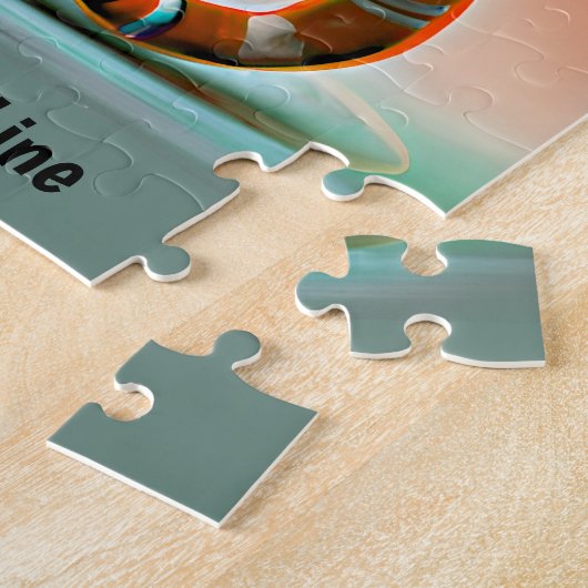 Add Name Text Ginger Cat Singer Sunglasses Hat Puzzle (Seite)