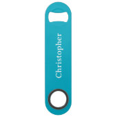 Add name white and blue speed flaschenöffner (Vorderseite)