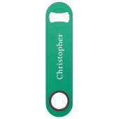 Add name white and green speed flaschenöffner (Vorderseite)