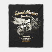 Add Name Year Speed Maniac Herausragende Performan Fleecedecke (Vorderseite)