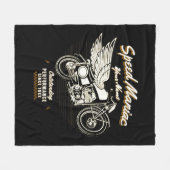 Add Name Year Speed Maniac Herausragende Performan Fleecedecke (Vorderseite (Horizontal))