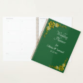 Add Names & Date Emerald Green & Gold Planer (Anzeige)
