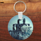 Add Own SLOGAN To Save Arctic Polar Bear Planet Schlüsselanhänger (Vorderseite)