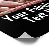 Add Photo And Text V Neck Red Poster (Ecke)