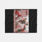 Add Photo And Text V Neck Red T Shirt Fleecedecke (Vorderseite (Horizontal))