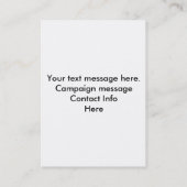 Add Photo Campaign Template Business Card Visitenkarte (Rückseite)