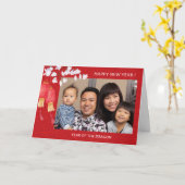 Add Photo Chinese New year of the Dragon 2024 Karte (Gelbe Blume)