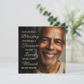 Add Photo Custom Memorial Invitation Einladung (Stehend Vorderseite)