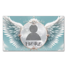 Add Photo Custom Memorial Magnetische Visitenkarte