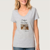 Add Photo Gym Activewear Cat Lady Lightweight T-Shirt (Vorderseite)