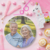 Add Photo Text Overlay 50th Wedding Anniversary Pappteller (Party)