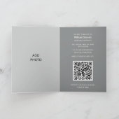 Add Photo Tiger Graduation QR Code Invitation  Einladung (Innenseite)