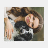 Add Poddle Photo Personalize Customize Fleecedecke (Vorderseite (Horizontal))