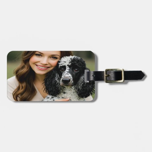 Add Poddle Photo Personalize Customize Gepäckanhänger (Vorderseite horizontal)