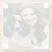 Add Poddle Photo Personalize Customize Glasuntersetzer (Rückseite)