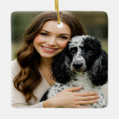Add Poddle Photo Personalize Customize Keramikornament (Vorderseite)